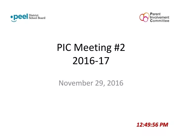 pic meeting 2 2016 17