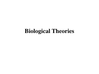 Biological Theories