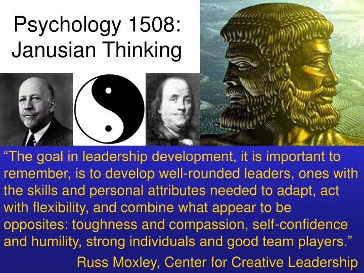 psychology 1508 janusian thinking