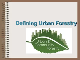 Defining Urban Forestry