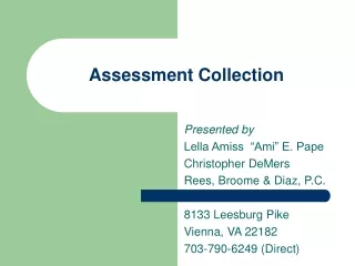 Assessment Collection