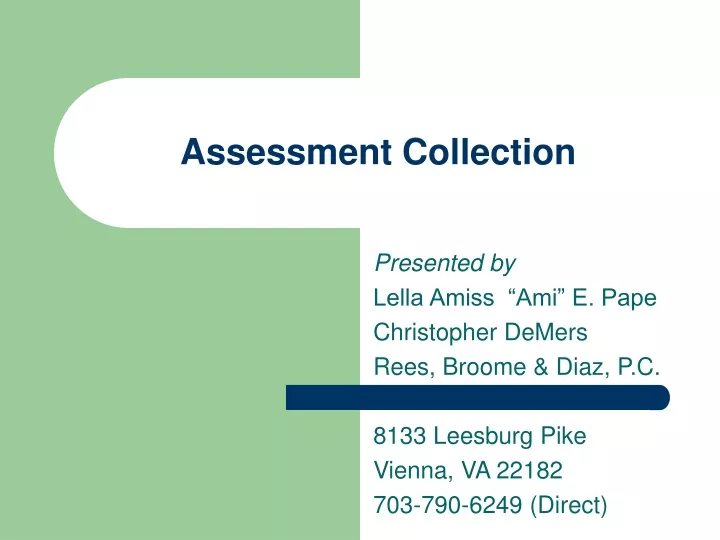 assessment collection