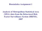 Biostatistics Assignment 1 - slide 1