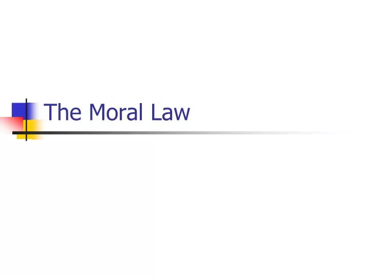 the moral law