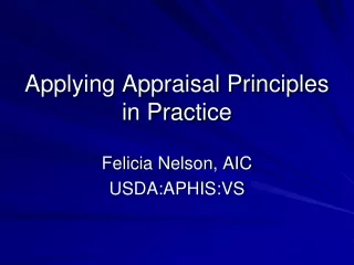 Applying Appraisal Principles in Practice