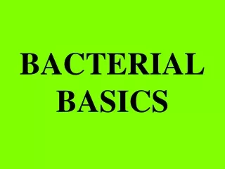 BACTERIALBASICS