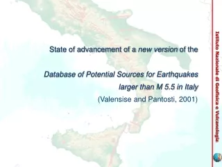 State of advancement of a  new version  of the Database of Potential Sources for Earthquakes