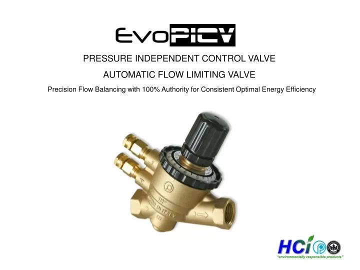 pressure independent control valve automatic flow