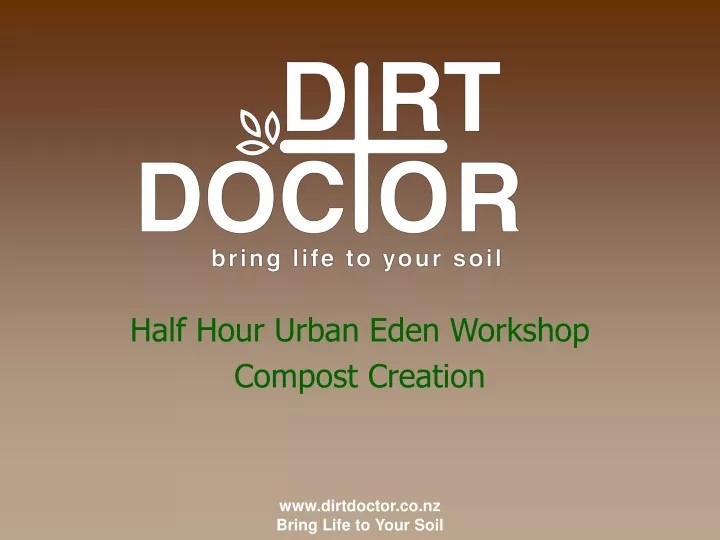 half hour urban eden workshop compost creation