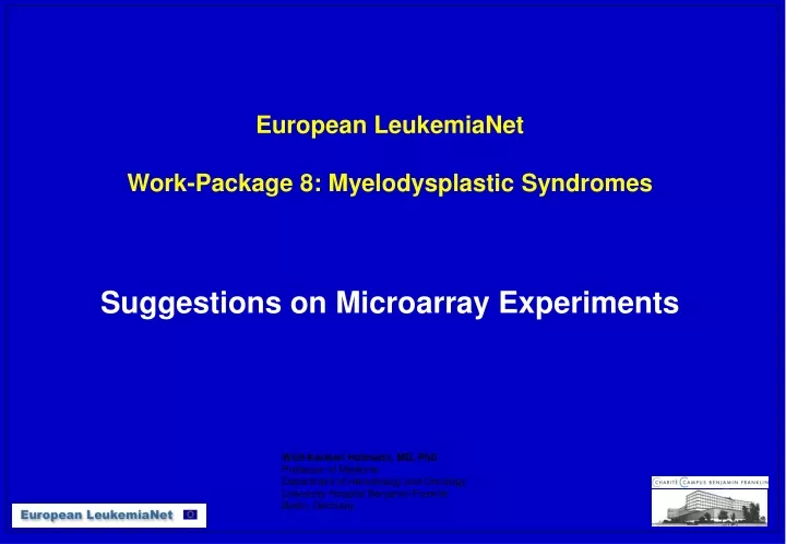 european leukemianet work package