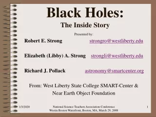Black Holes: The Inside Story