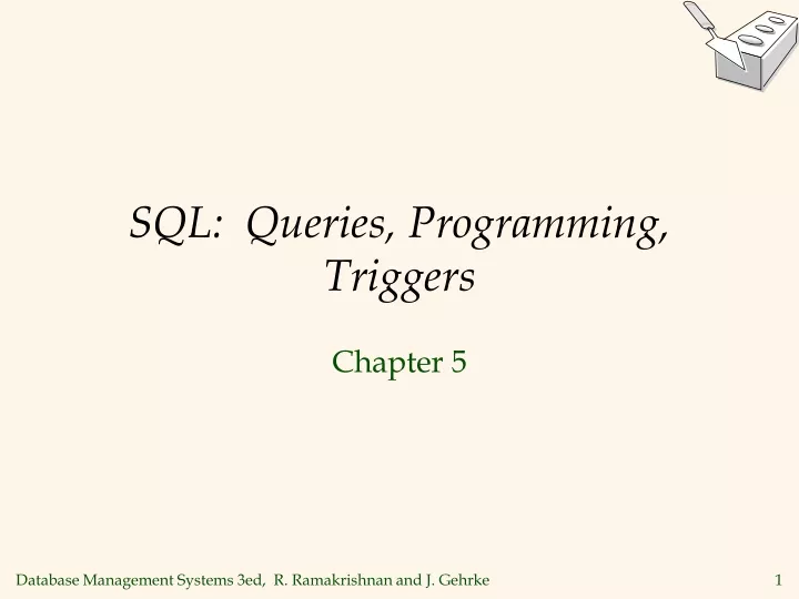 sql queries programming triggers