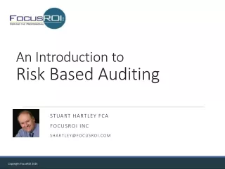 An Introduction to  Risk Based Auditing