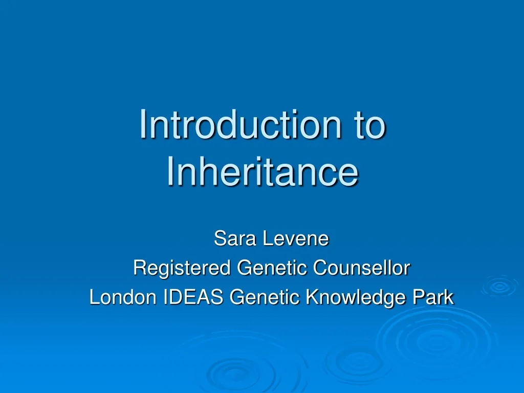 PPT - Introduction to Inheritance PowerPoint Presentation, free ...
