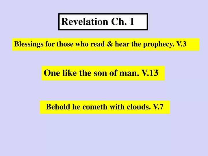 revelation ch 1