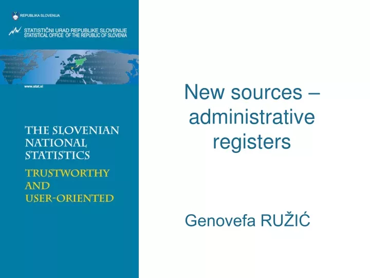 new sources administrative registers