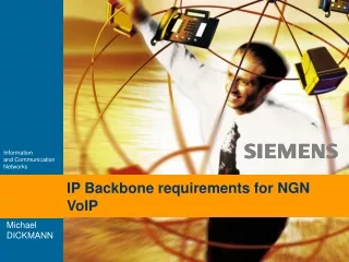 IP Backbone requirements for NGN VoIP