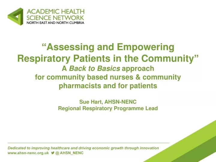assessing and empowering respiratory patients