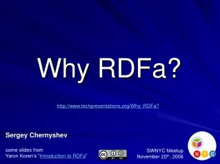 Why RDFa?