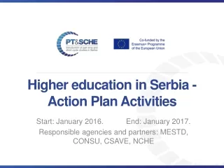 Higher education in Serbia - Action Plan Activities