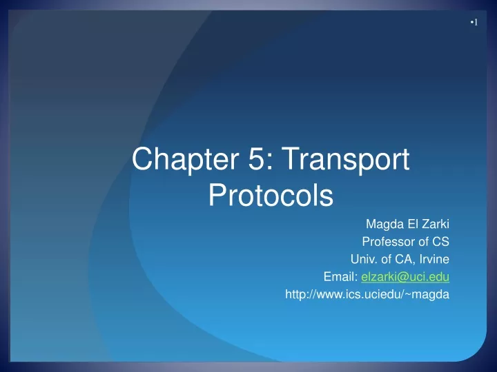 chapter 5 transport protocols