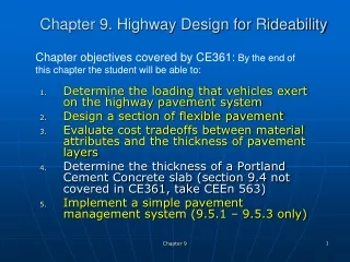 Chapter 9. Highway Design for Rideability