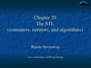 Chapter 20  The STL (containers, iterators, and algorithms)
