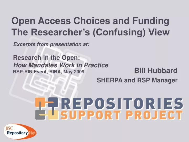 open access choices and funding the researcher s confusing view