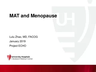 MAT and Menopause