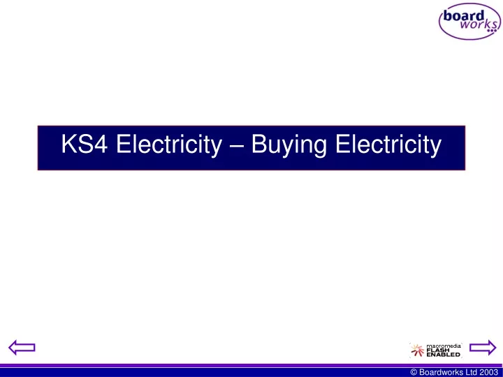 ks4 electricity buying electricity