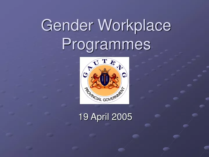 gender workplace programmes
