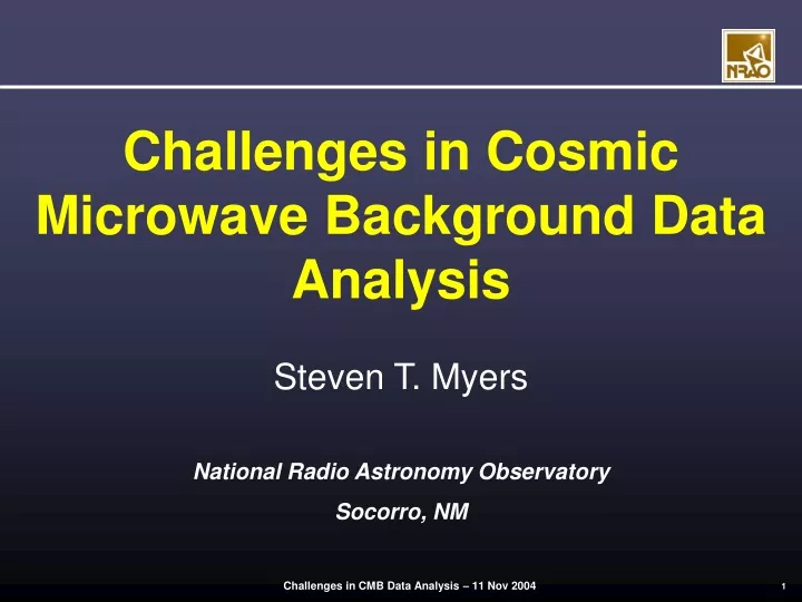 challenges in cosmic microwave background data analysis