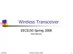 Wireless Transceiver - slide 1