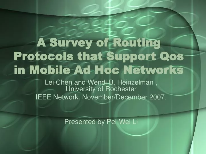 a survey of routing protocols that support qos in mobile ad hoc networks