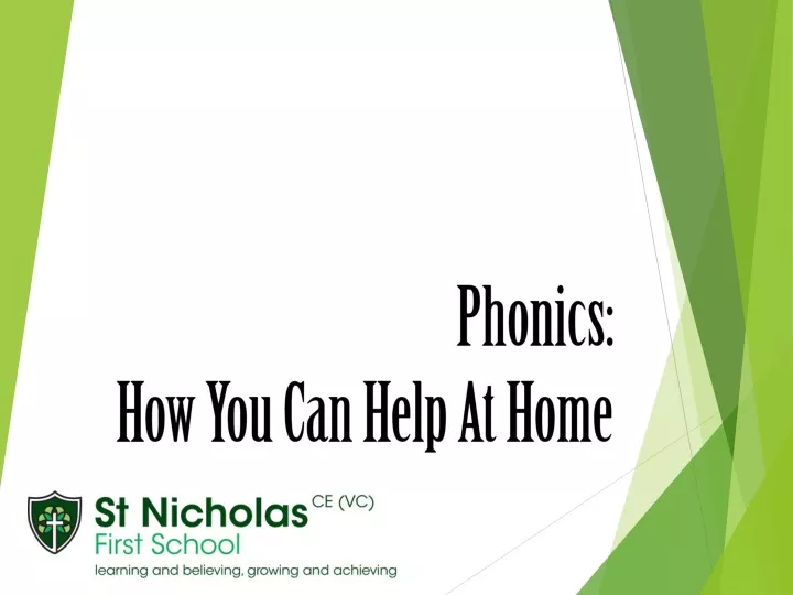 phonics how you can help at home