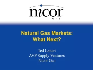 Natural Gas Markets: What Next?