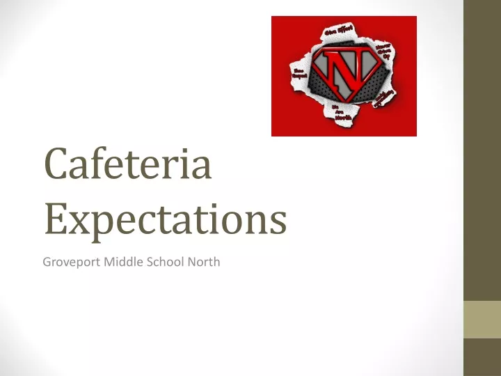 cafeteria expectations
