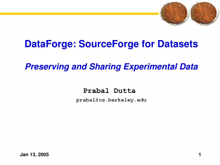 dataforge sourceforge for datasets preserving