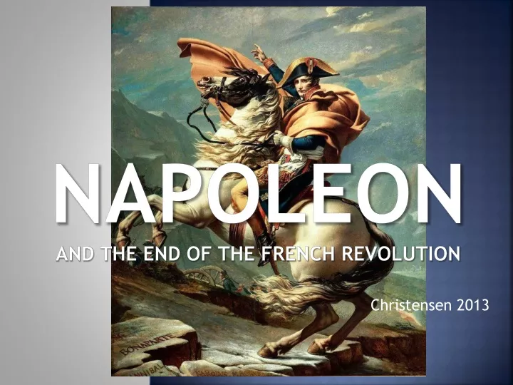 napoleon and the end of the french revolution