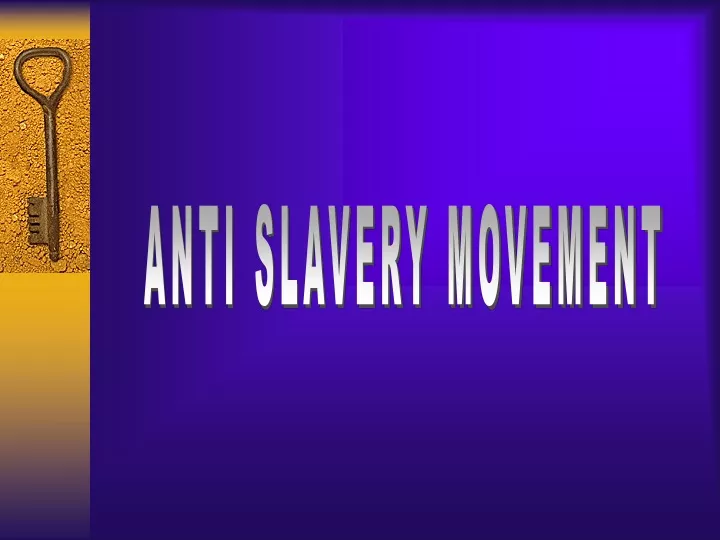 anti slavery movement