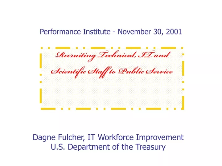 performance institute november 30 2001
