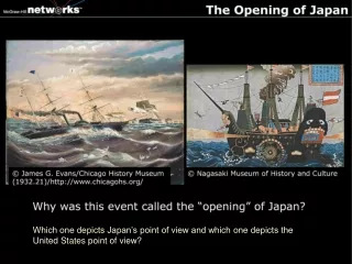 Which one depicts Japan’s point of view and which one depicts the United States point of view?