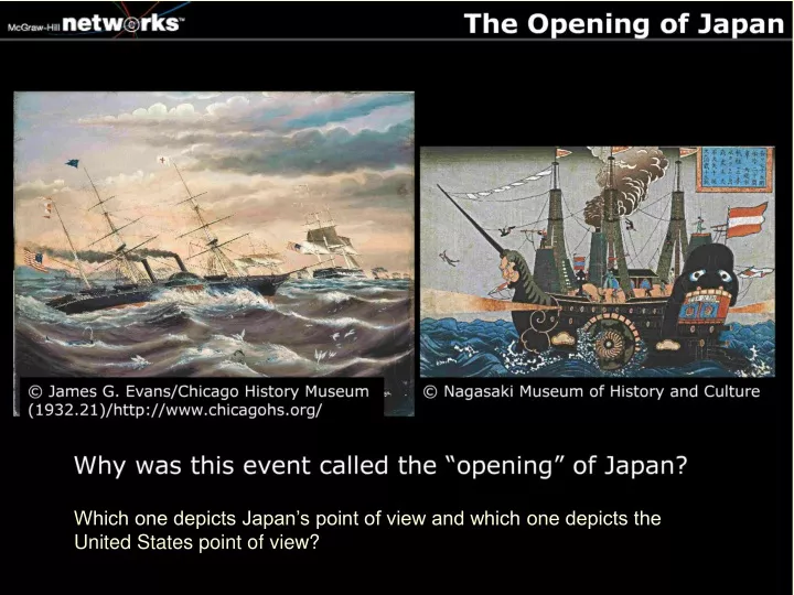 which one depicts japan s point of view and which