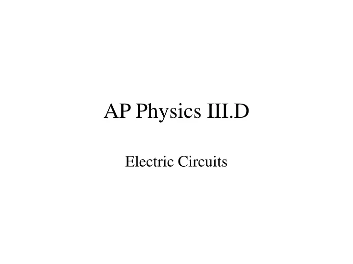 ap physics iii d