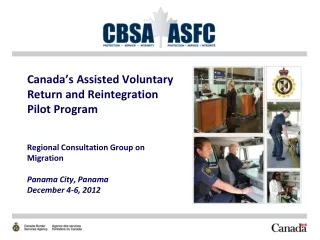 Canada’s Assisted Voluntary Return and Reintegration  Pilot Program
