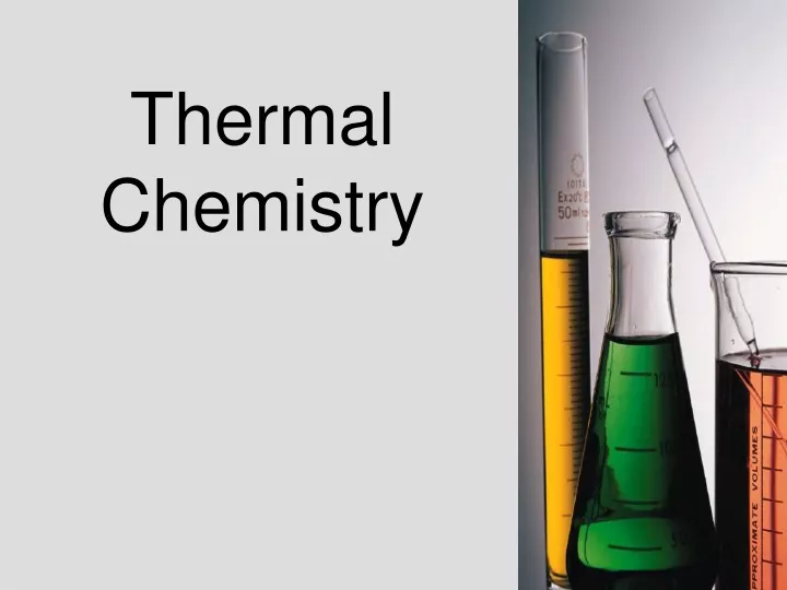thermal chemistry