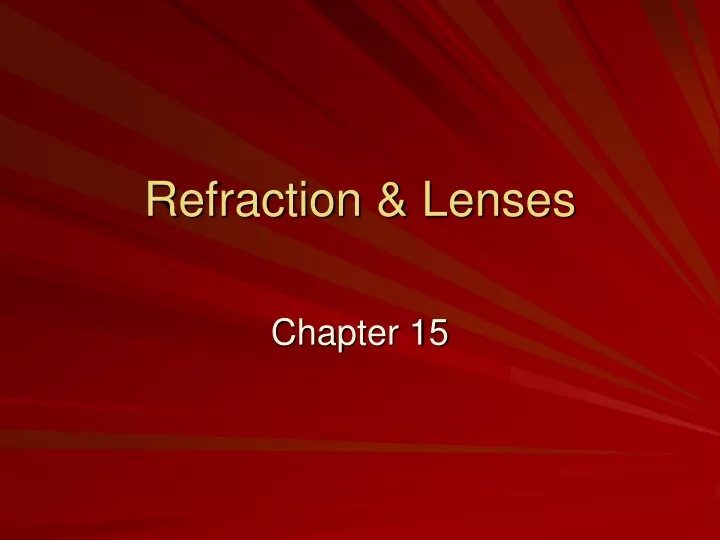 refraction lenses