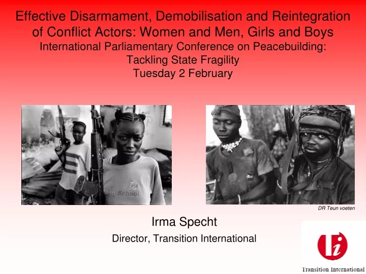 irma specht director transition international