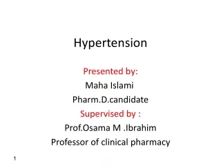 H ypertension