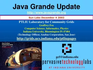Java Grande Update javagrande